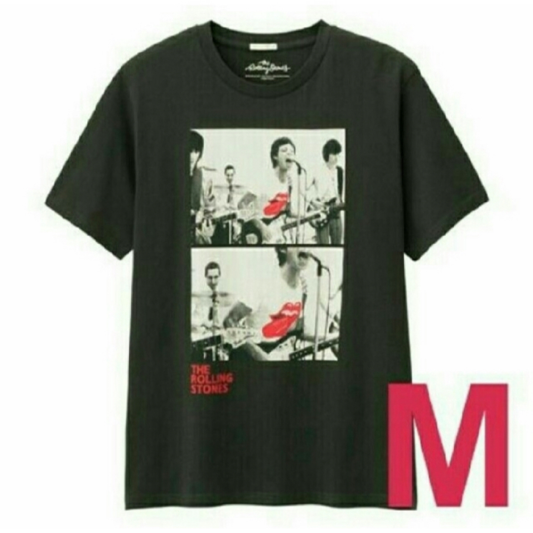 GU(ジーユー)の【未使用】ストーンズ　Tシャツ M　ジーユー メンズのトップス(Tシャツ/カットソー(半袖/袖なし))の商品写真
