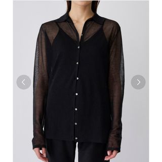 TODAYFUL - enof sheer cardigan ブラック 【試着のみ】