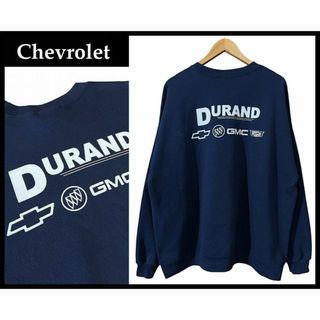 シボレー(Chevrolet)のG② 古着屋購入 2XL シボレー DURAND Hanes スウェット 紺(スウェット)