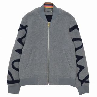 ポールスミス(Paul Smith)の美品 19AW ポールスミス ビッグロゴ ジップアップ ブルゾン ジャケット(ブルゾン)