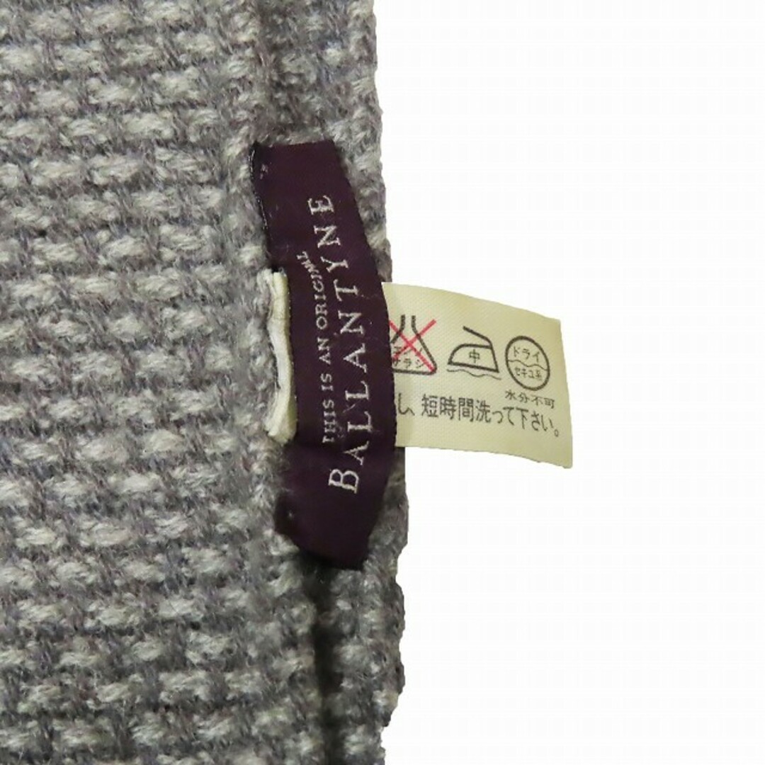 バランタイン BALLANTYNE カシミヤ100% フリンジ 総柄 マフラー  メンズのファッション小物(マフラー)の商品写真