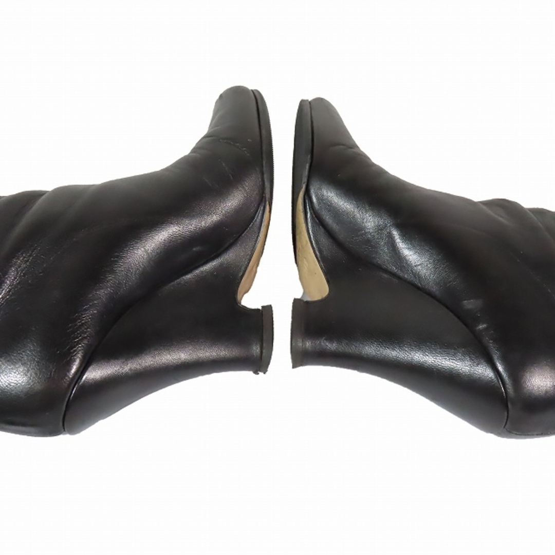 miumiu(ミュウミュウ)のミュウミュウ miumiu ウェッジソール レザー ショートブーツ シューズ レディースの靴/シューズ(ブーツ)の商品写真