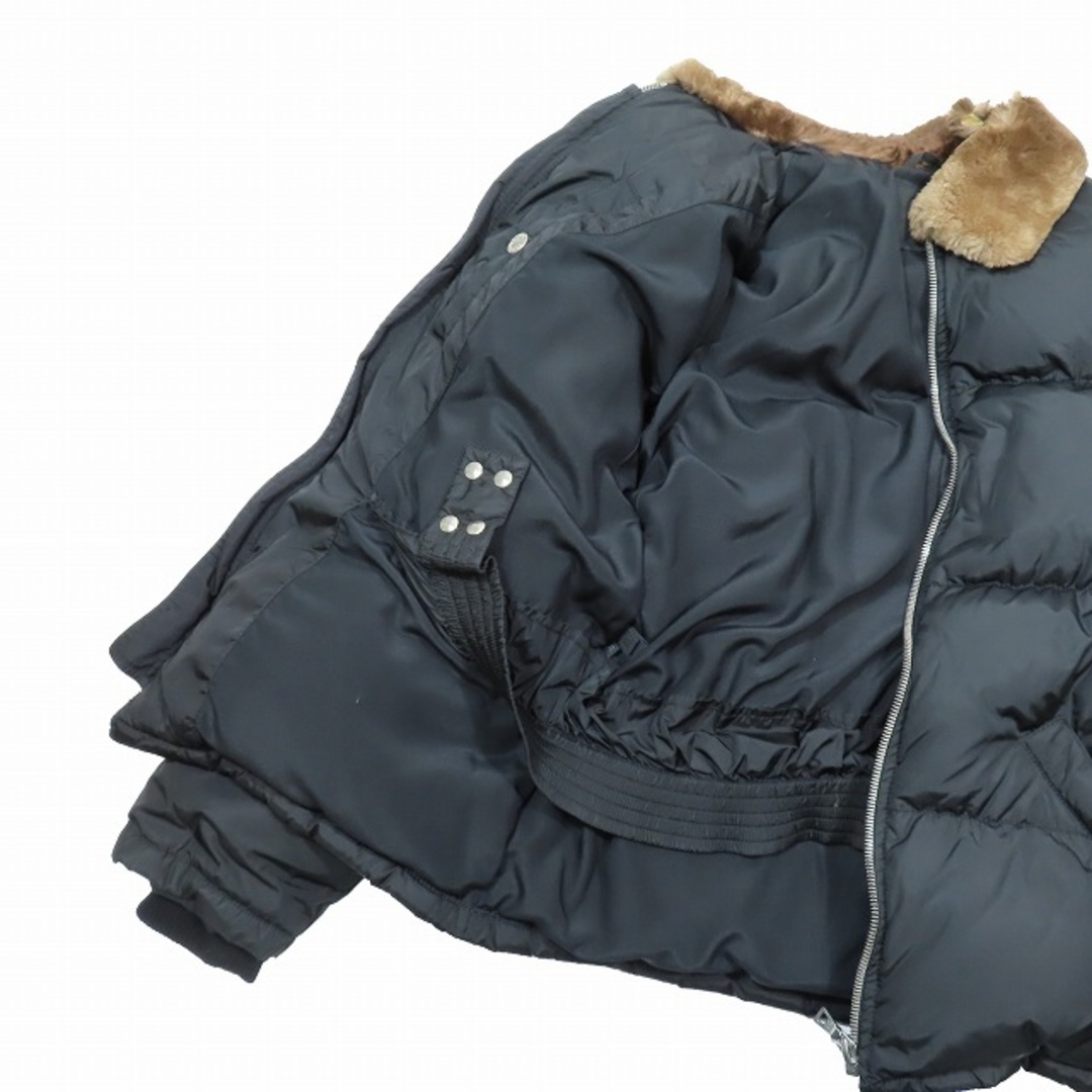 PRADA(プラダ)のプラダ PRADA ナイロン 中綿ジャケット ブルゾン 毛皮 ビーバーファー レディースのジャケット/アウター(ブルゾン)の商品写真