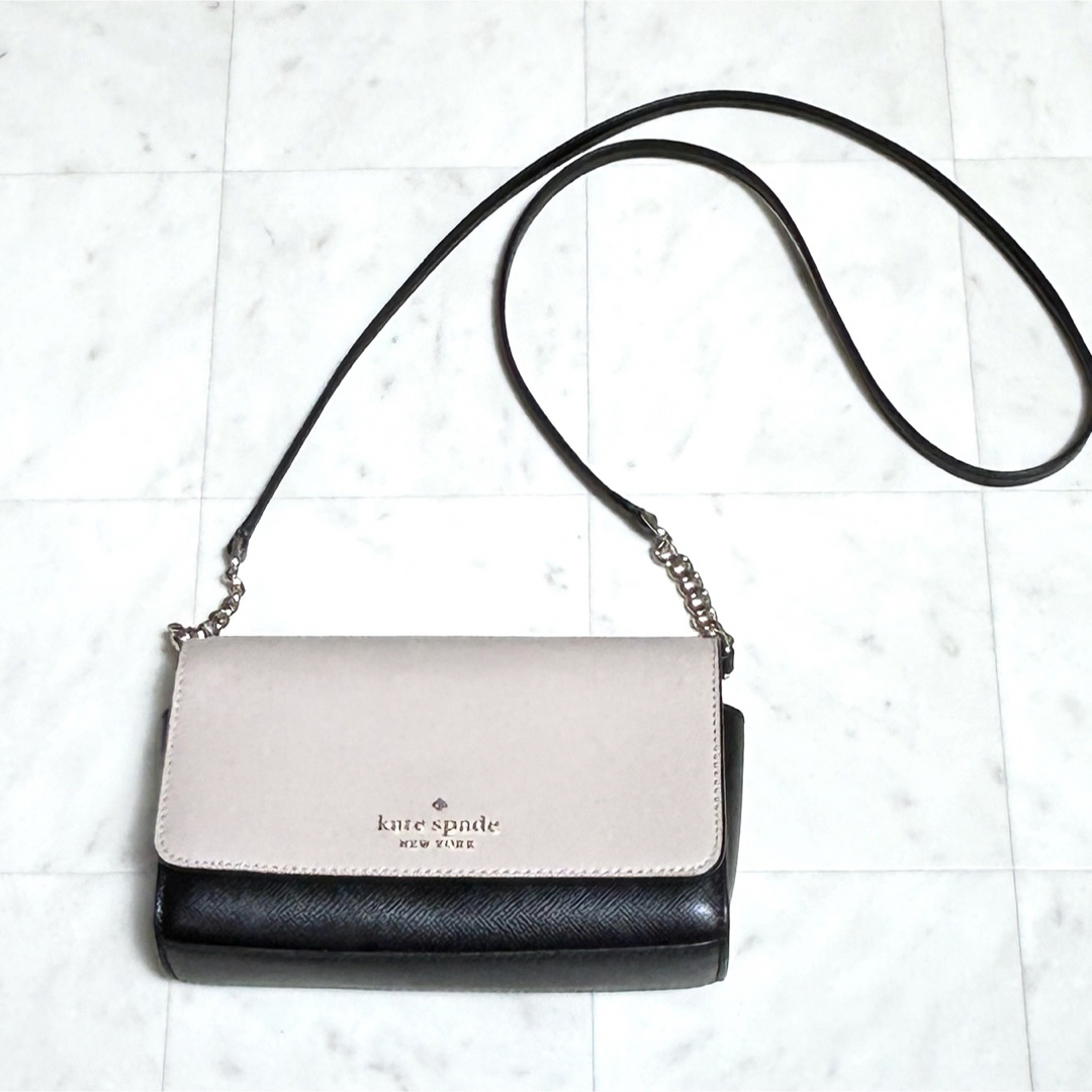 kate spade new york(ケイトスペードニューヨーク)の美品★ kate spade  ショルダーウォレット クラッチバッグ  2Way レディースのバッグ(ショルダーバッグ)の商品写真