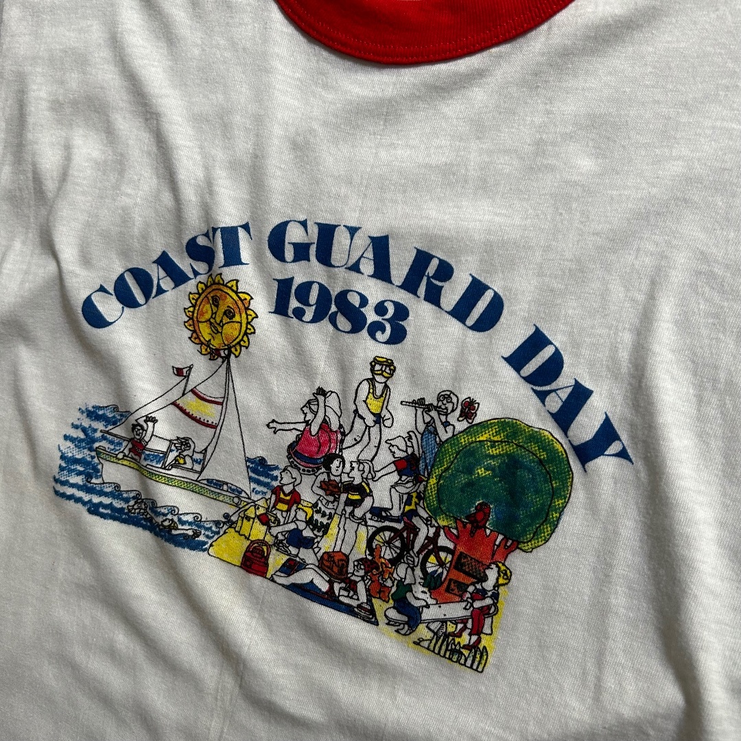 80's MADE IN U.S.A 13starリンガーTee 裾シングル 80年代ビンテージリンガーTシャツ L | CUSTOM FEVER