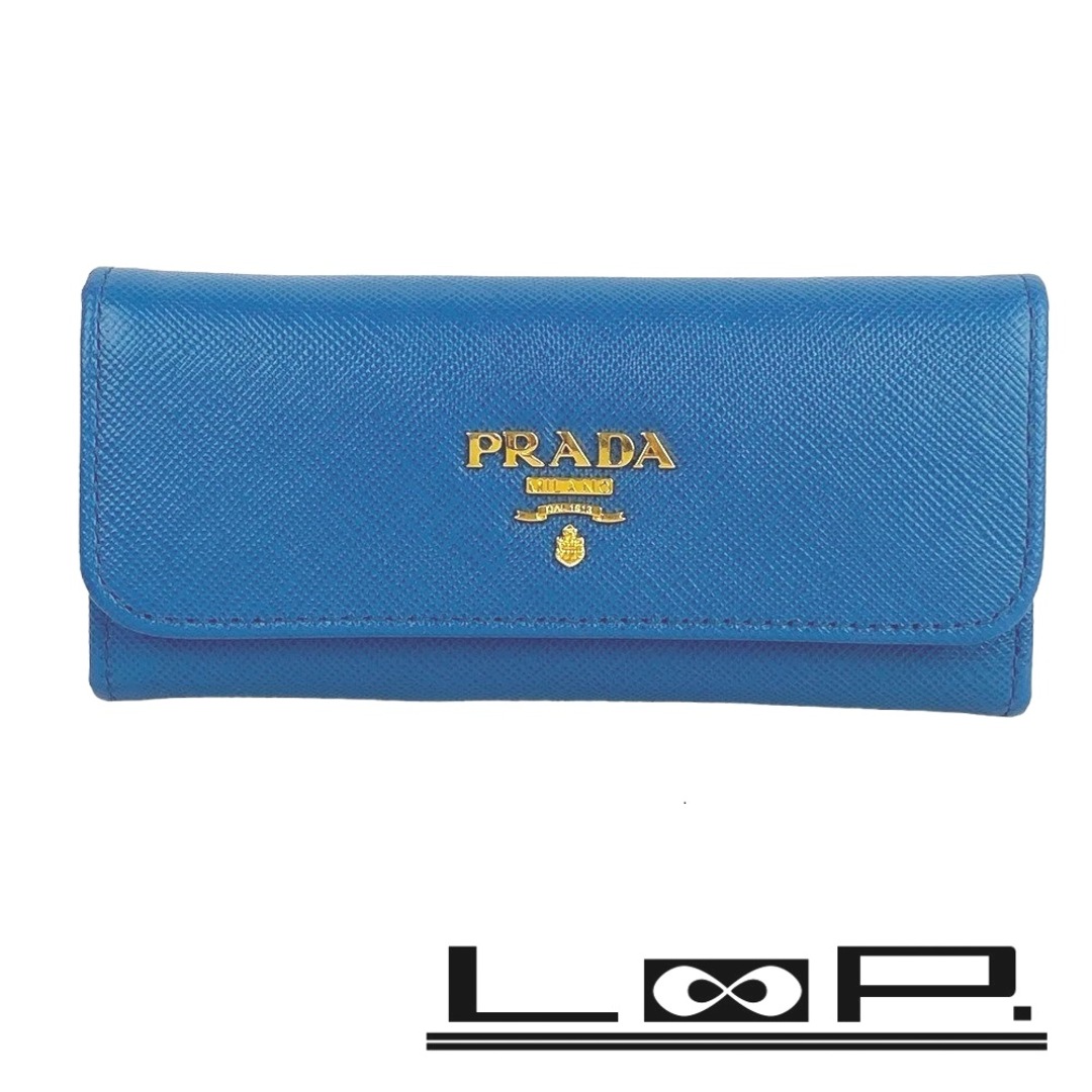 PRADA(プラダ)の■新同■　プラダ サフィアーノ  6連 キーケース コバルト ブルー 1M0223 【138638】 レディースのファッション小物(キーケース)の商品写真