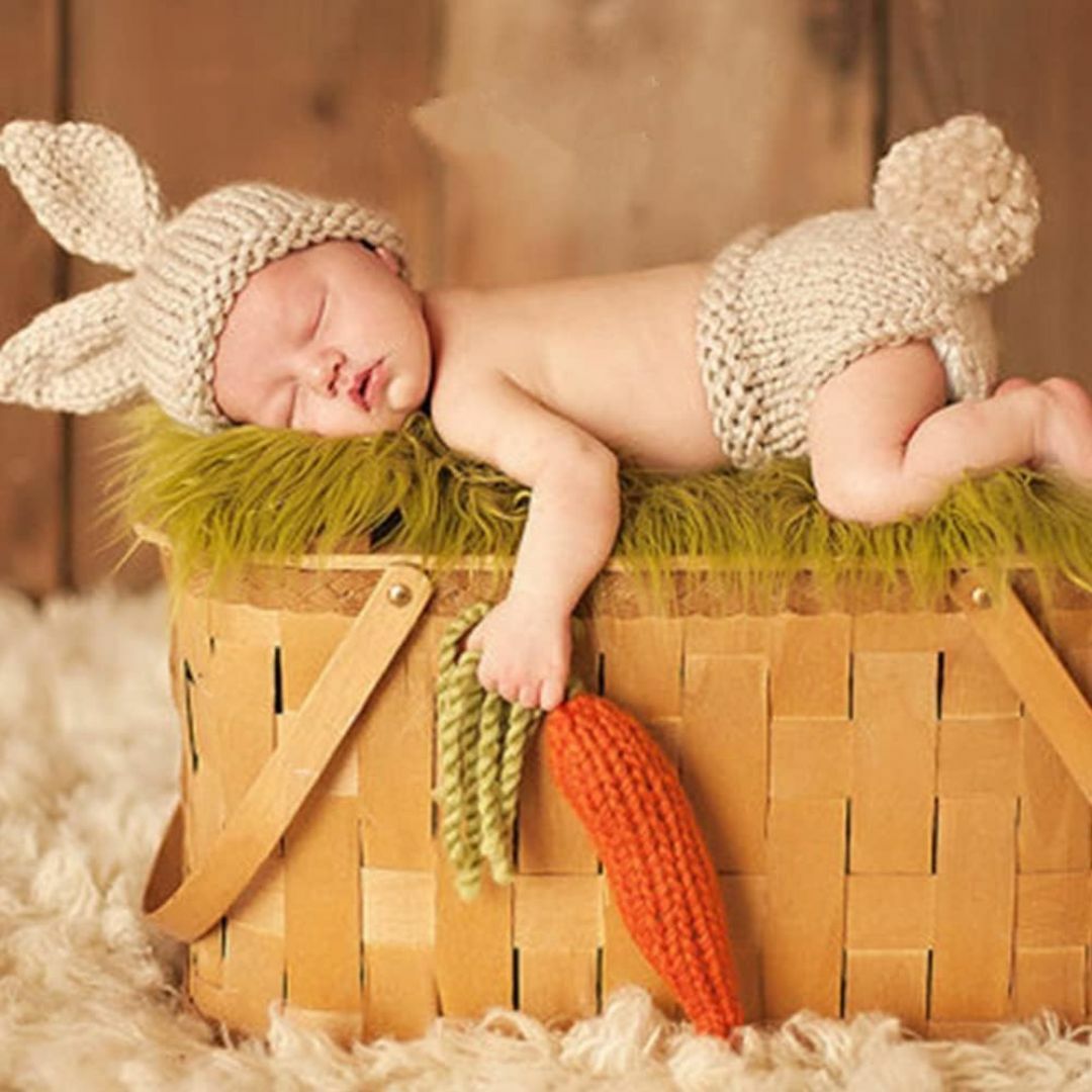 特価セールSuffolly ベビー服 新生児 服男の子 女の子 ウサギ ニッ キッズ/ベビー/マタニティのベビー服(~85cm)(その他)の商品写真