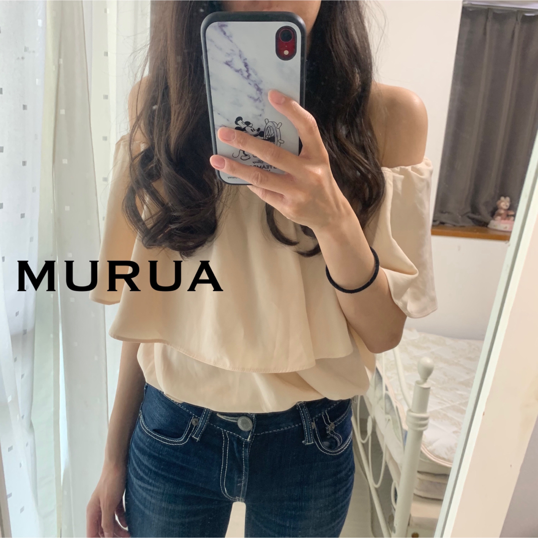 MURUA(ムルーア)のMURUA オフショルブラウス レディースのトップス(シャツ/ブラウス(半袖/袖なし))の商品写真