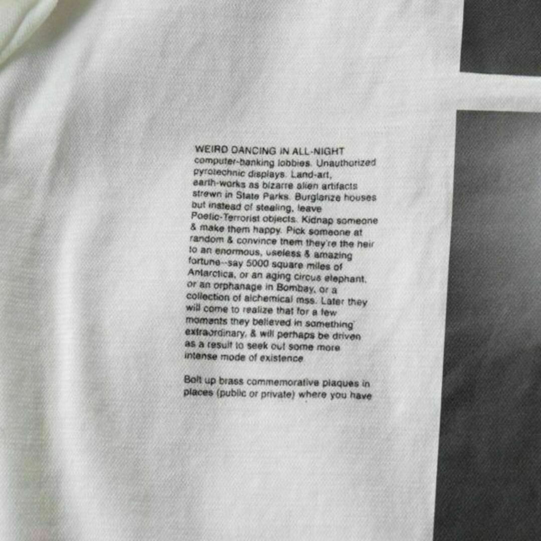 JULIUS(ユリウス)の美品 ユリウス ラウンド クルーネック 半袖 プリント Tシャツ カットソー 白 メンズのトップス(Tシャツ/カットソー(半袖/袖なし))の商品写真