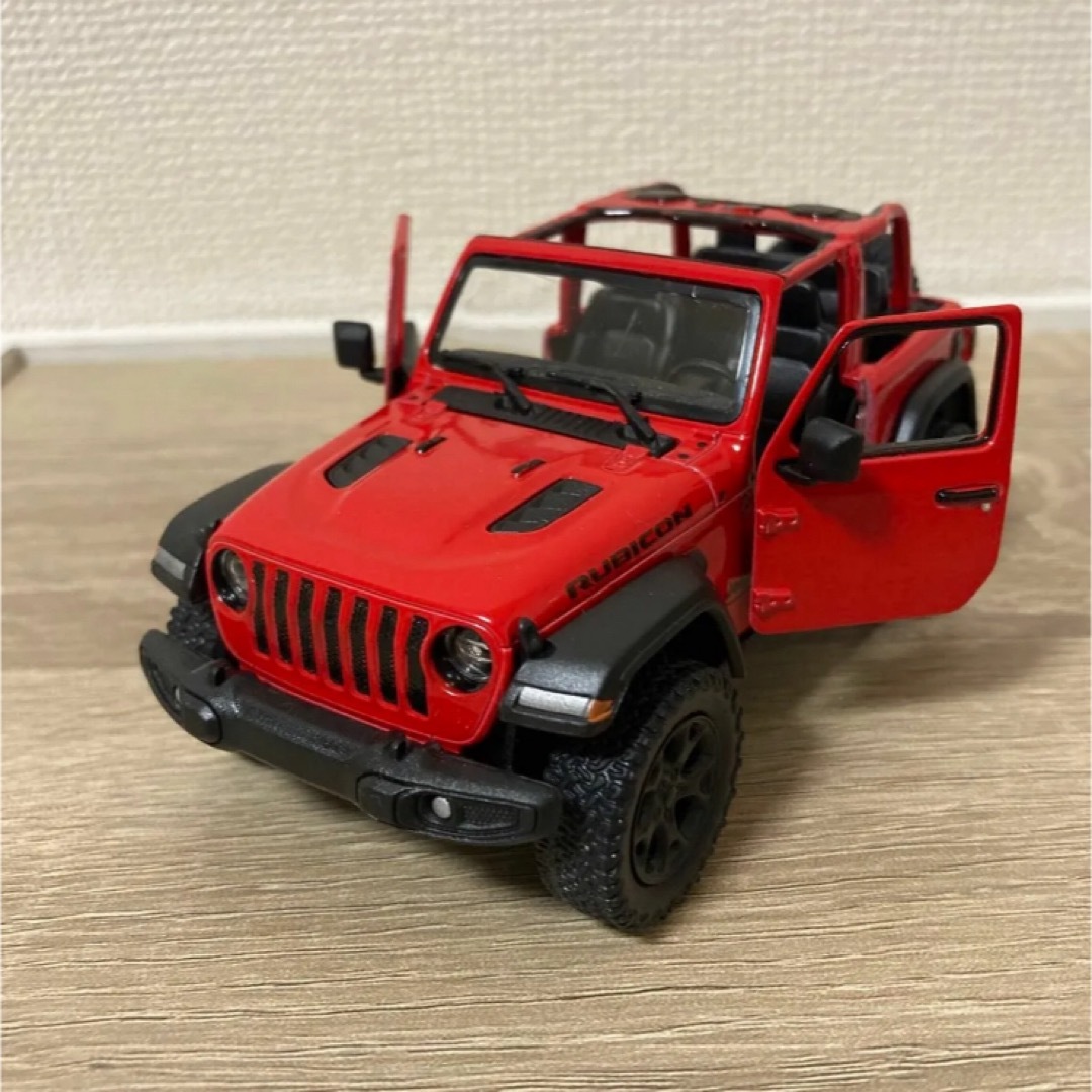 2018 Jeep Wrangler ミニカー　プルバックカーオープントップ エンタメ/ホビーのおもちゃ/ぬいぐるみ(ミニカー)の商品写真