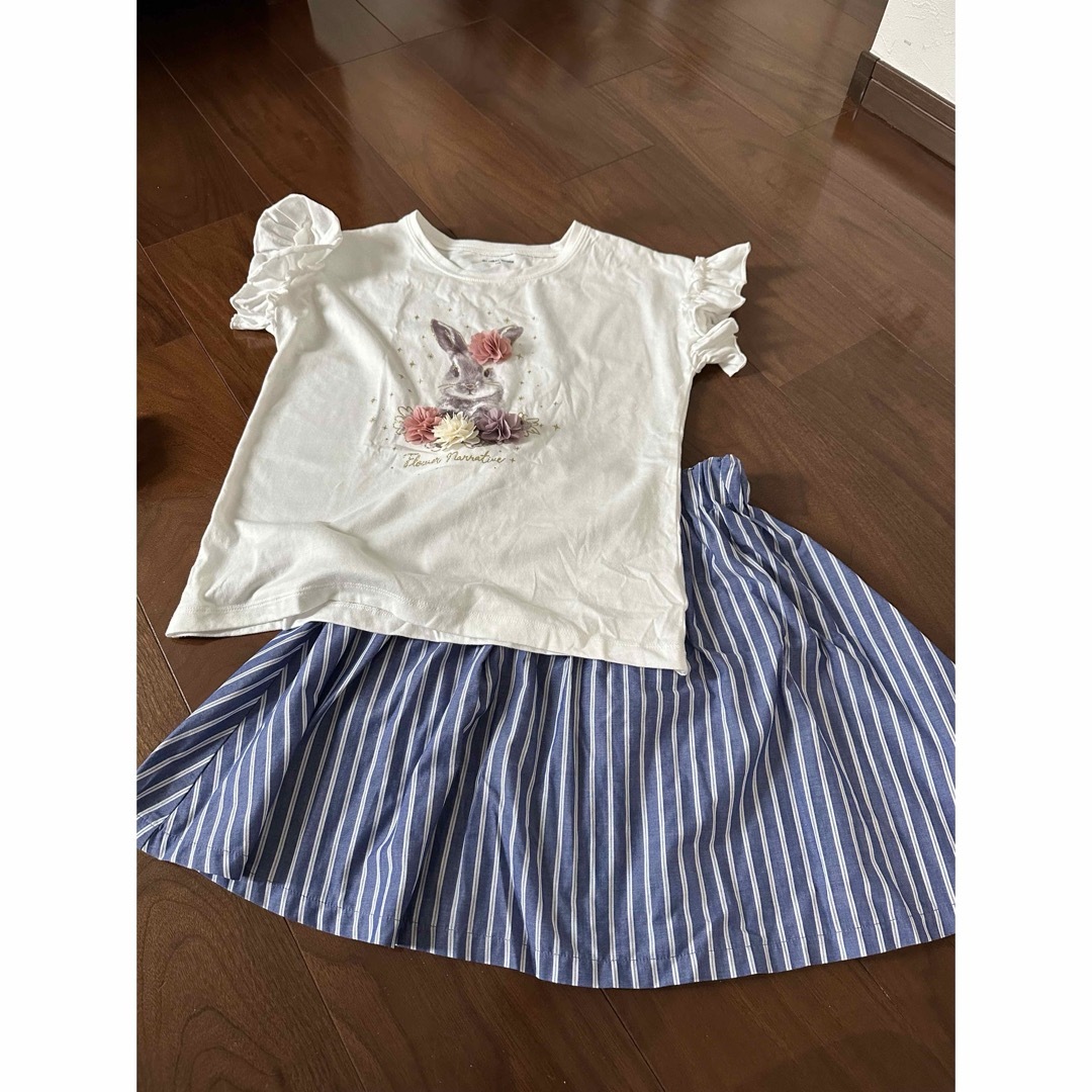 GLOBAL WORK(グローバルワーク)の【GLOBAL WORK】 Tシャツとスカートのセット キッズ/ベビー/マタニティのキッズ服女の子用(90cm~)(その他)の商品写真