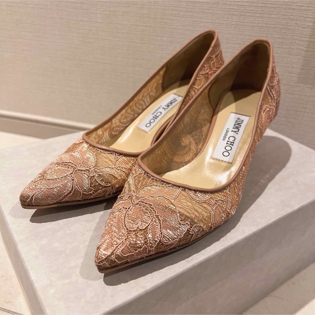 JIMMY CHOO(ジミーチュウ)の【JIMMY CHOO ジミーチュウ】レースパンプス　36 レディースの靴/シューズ(ハイヒール/パンプス)の商品写真