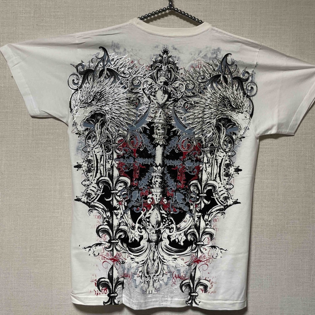 Ed Hardy(エドハーディー)のKonflic White Eagle Of Death USA製Tシャツ新品 メンズのトップス(Tシャツ/カットソー(半袖/袖なし))の商品写真