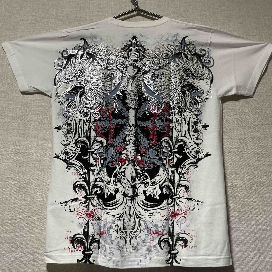 Ed Hardy(エドハーディー)のKonflic White Eagle Of Death USA製Tシャツ新品 メンズのトップス(Tシャツ/カットソー(半袖/袖なし))の商品写真