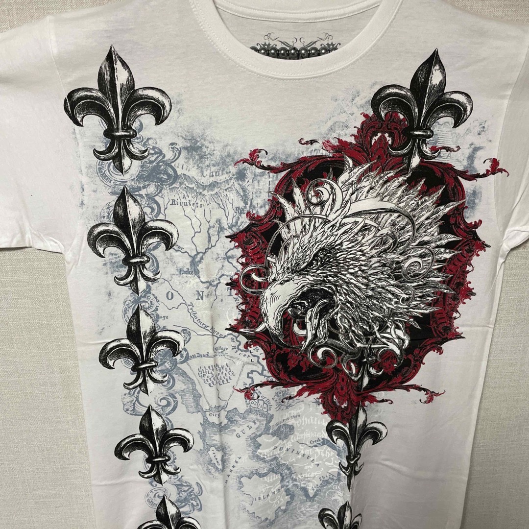 Ed Hardy(エドハーディー)のKonflic White Eagle Of Death USA製Tシャツ新品 メンズのトップス(Tシャツ/カットソー(半袖/袖なし))の商品写真