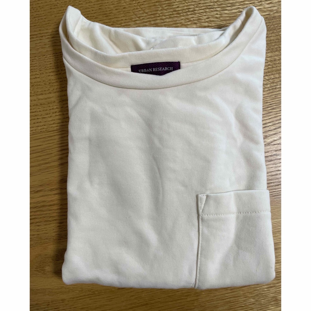 URBAN RESEARCH(アーバンリサーチ)の【アーバンリサーチ】ウラゲ袖ロールビックTシャツ レディースのトップス(Tシャツ(半袖/袖なし))の商品写真