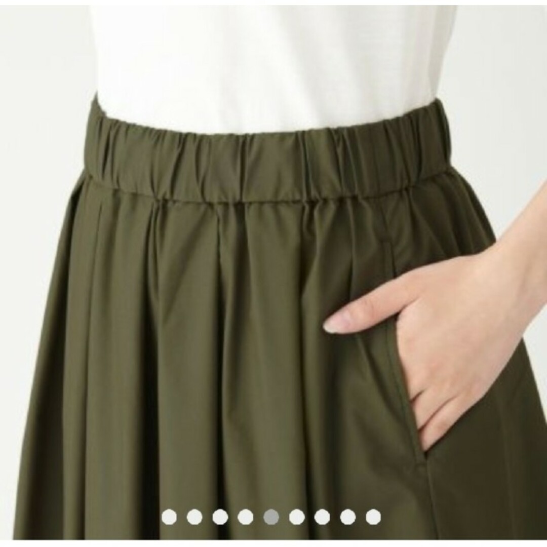 MUJI (無印良品)(ムジルシリョウヒン)のストレッチ高密度織りイージーギャザースカート レディースのスカート(ロングスカート)の商品写真