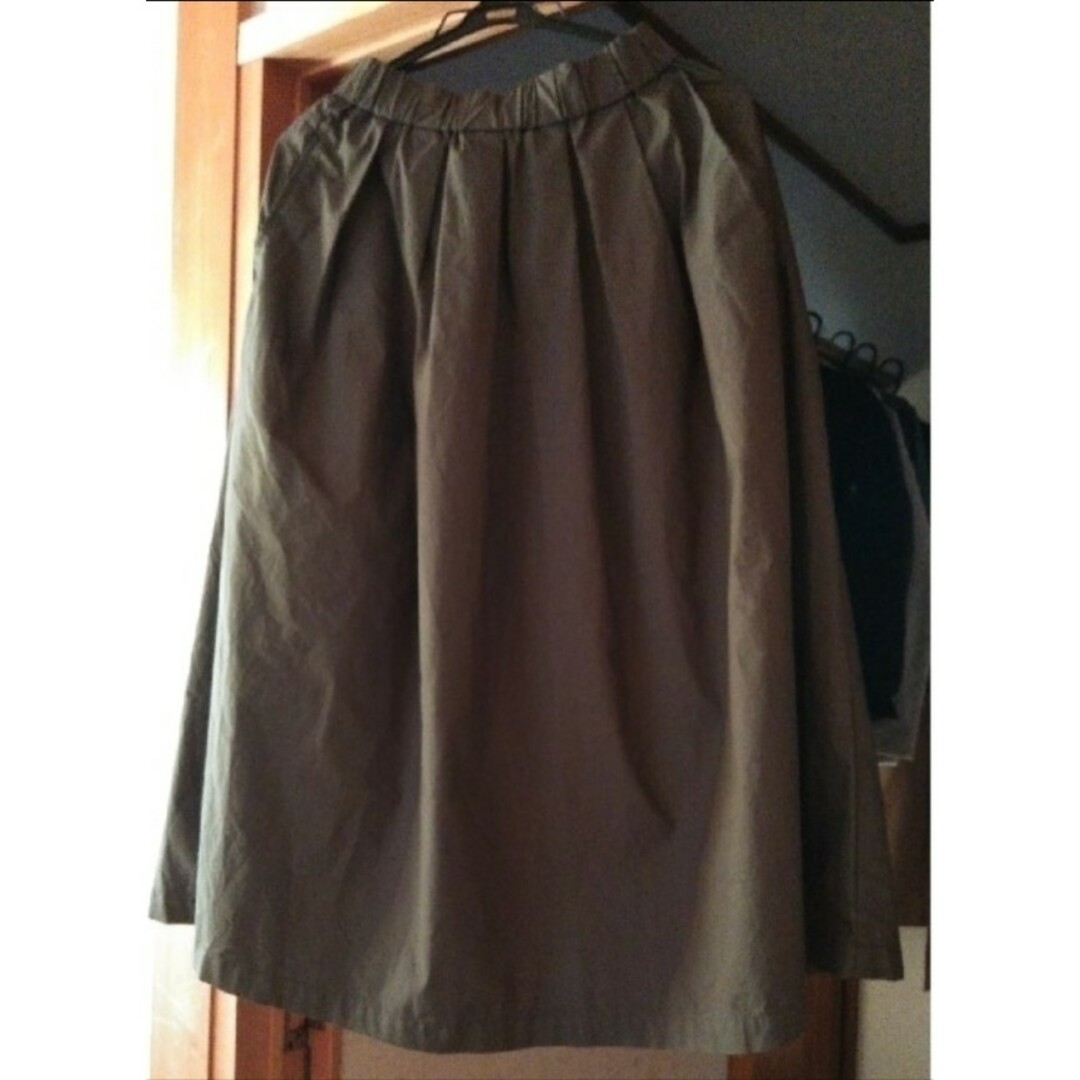 MUJI (無印良品)(ムジルシリョウヒン)のストレッチ高密度織りイージーギャザースカート レディースのスカート(ロングスカート)の商品写真