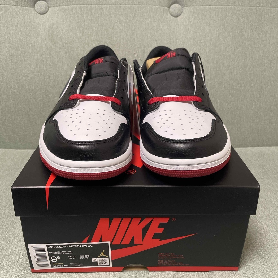 NIKE(ナイキ)のAirJordan1 Retro LowOG "Black Toe"27.5cm メンズの靴/シューズ(スニーカー)の商品写真