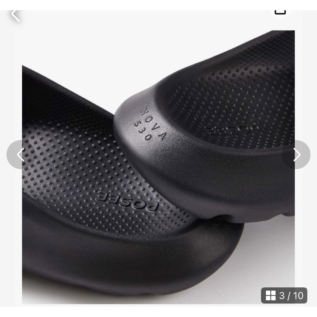 【新品未使用】ビーチサンダル　25cm ブラック　EVA 厚底 レディース レディースの靴/シューズ(サンダル)の商品写真