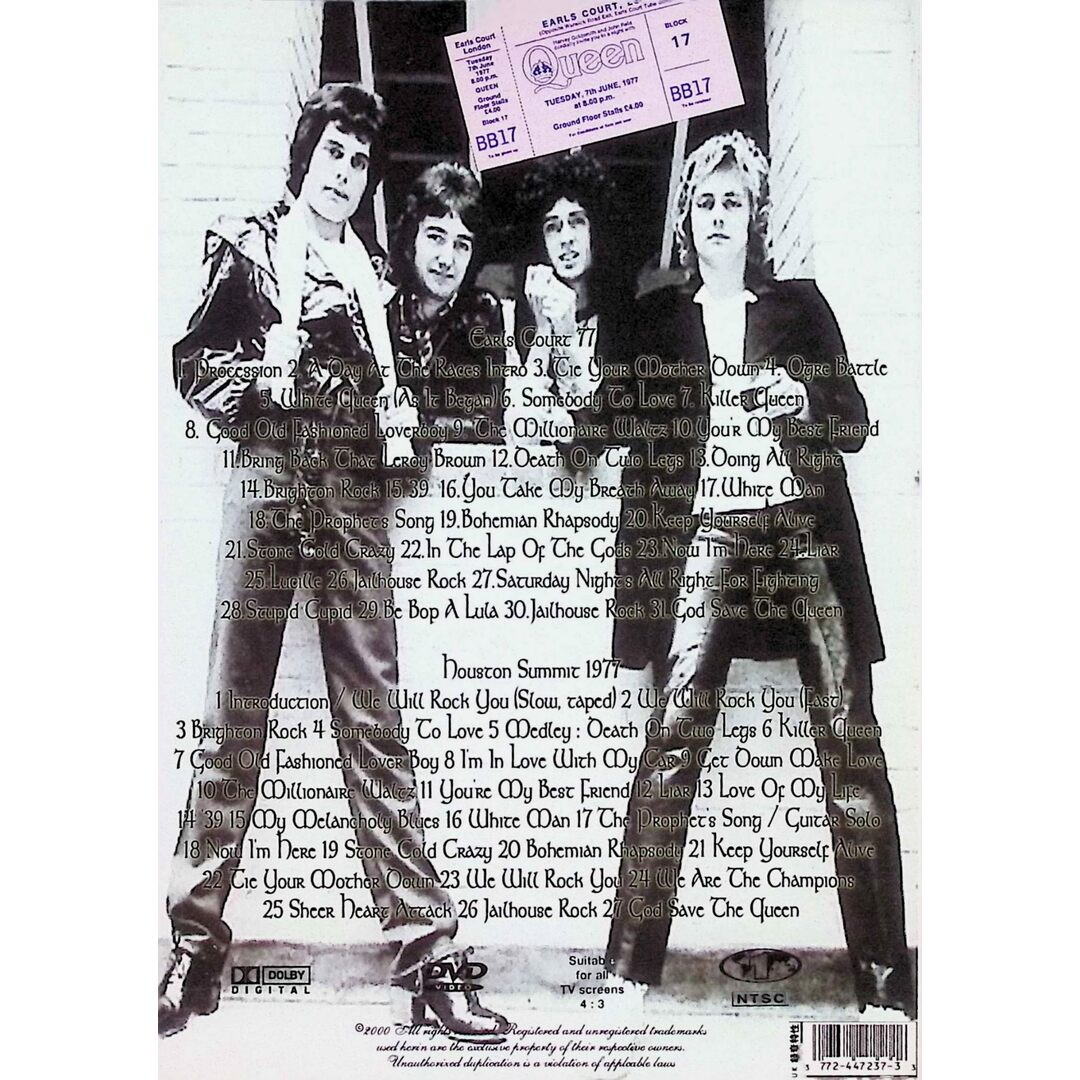 News of the world tour 1977  (海外版DVD) エンタメ/ホビーのDVD/ブルーレイ(ミュージック)の商品写真