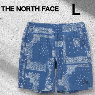 ザノースフェイス(THE NORTH FACE)のノースフェイス  パンツ L ペイズリー バンダナ ハーフパンツ 韓国限定(ショートパンツ)