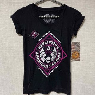 エドハーディー(Ed Hardy)のAFFLICTION AMERICAN CUSTOMS アフリクション S新品(Tシャツ(半袖/袖なし))