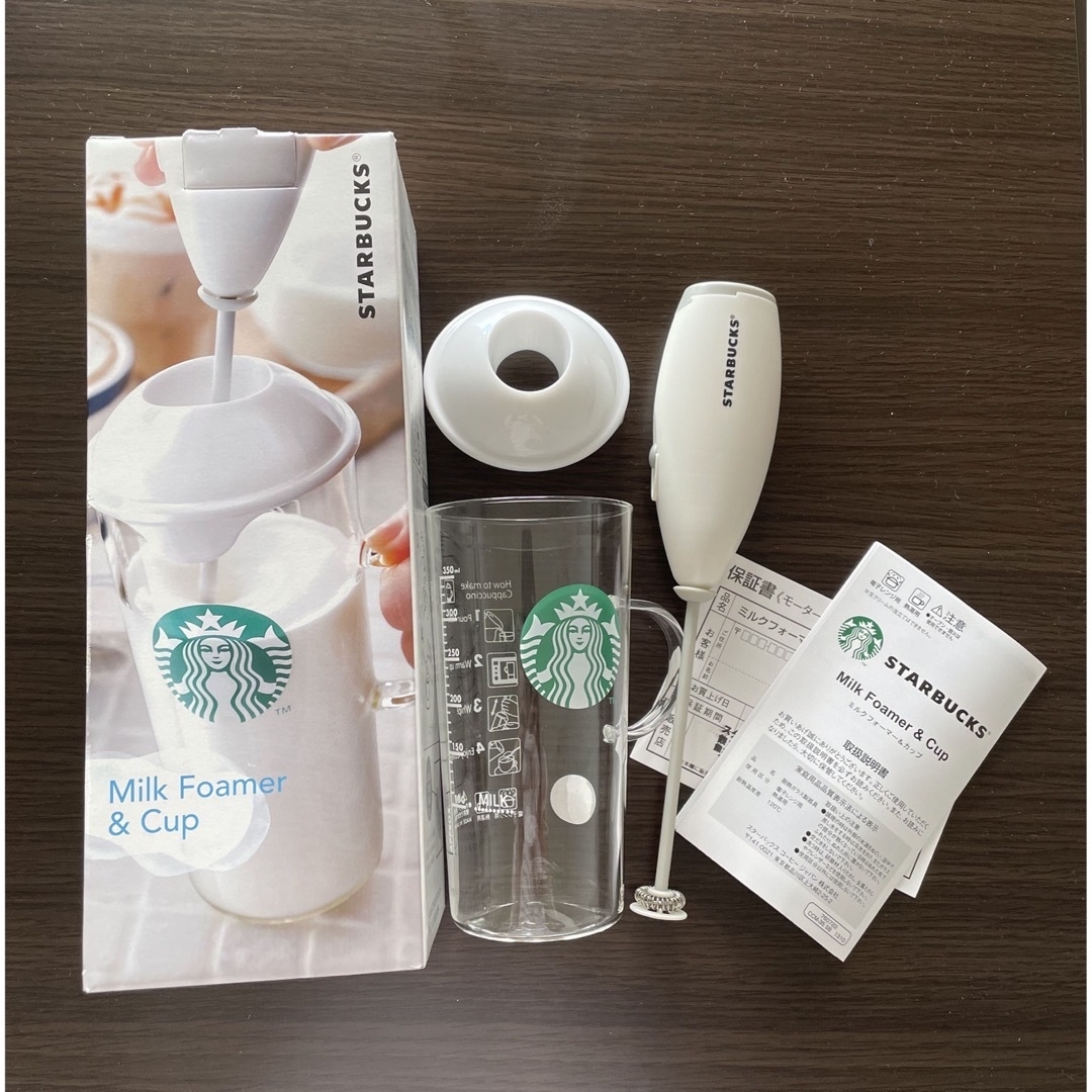 Starbucks Coffee(スターバックスコーヒー)のスターバックス✳︎ミルクフォーマー&カップ✳︎ インテリア/住まい/日用品のキッチン/食器(グラス/カップ)の商品写真