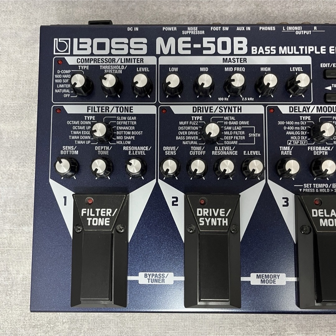 BOSS(ボス)のBOSS Bass Multiple Effects エフェクター ME-50B 楽器のベース(ベースエフェクター)の商品写真