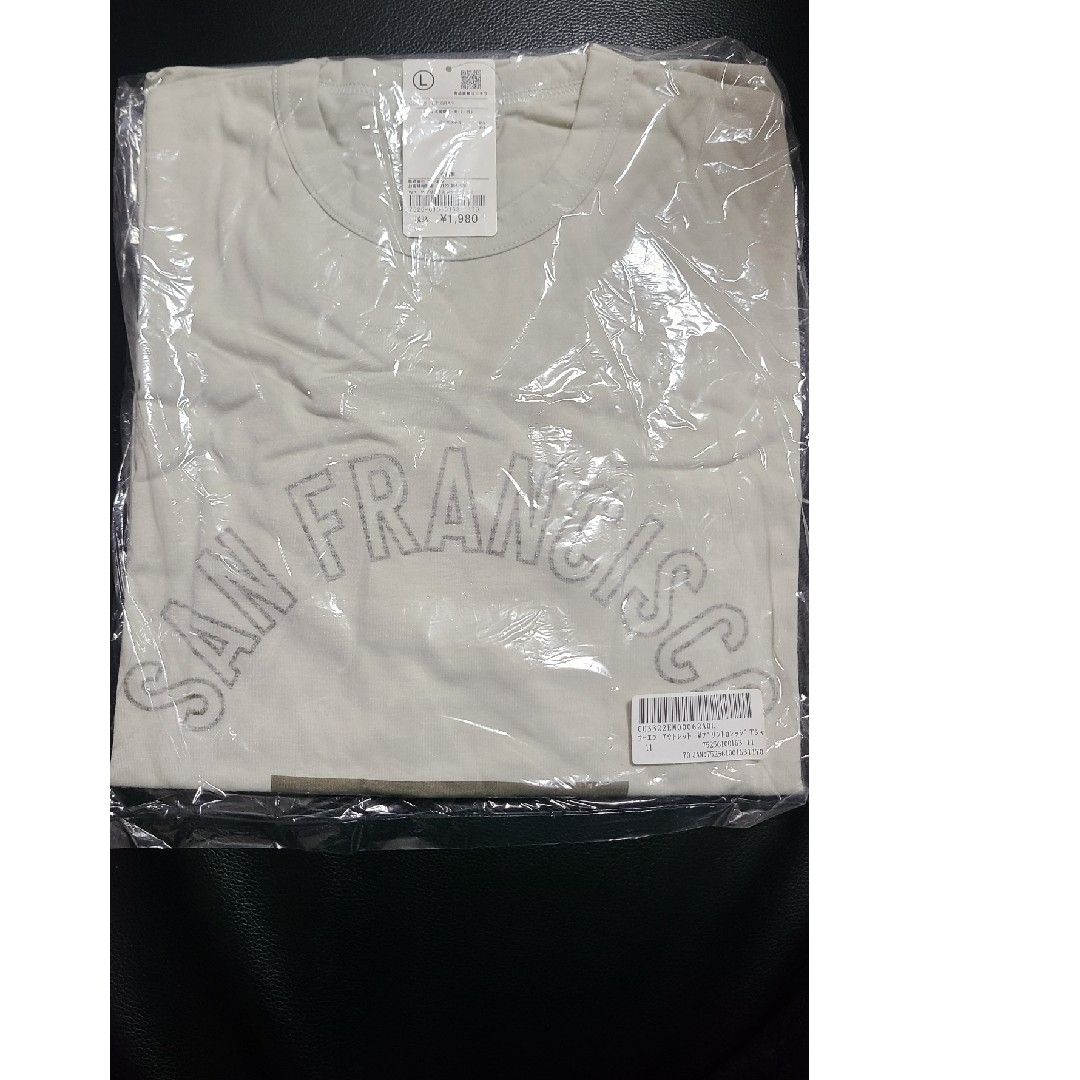 coen(コーエン)のcoen WプリントカレッジTシャツ カーキ メンズのトップス(Tシャツ/カットソー(半袖/袖なし))の商品写真