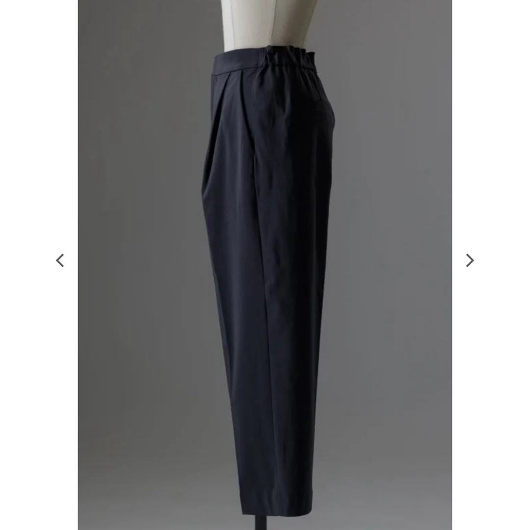 Ron Herman(ロンハーマン)のT.japan tuck wide trousers 36 ネイビー　新品 レディースのパンツ(カジュアルパンツ)の商品写真