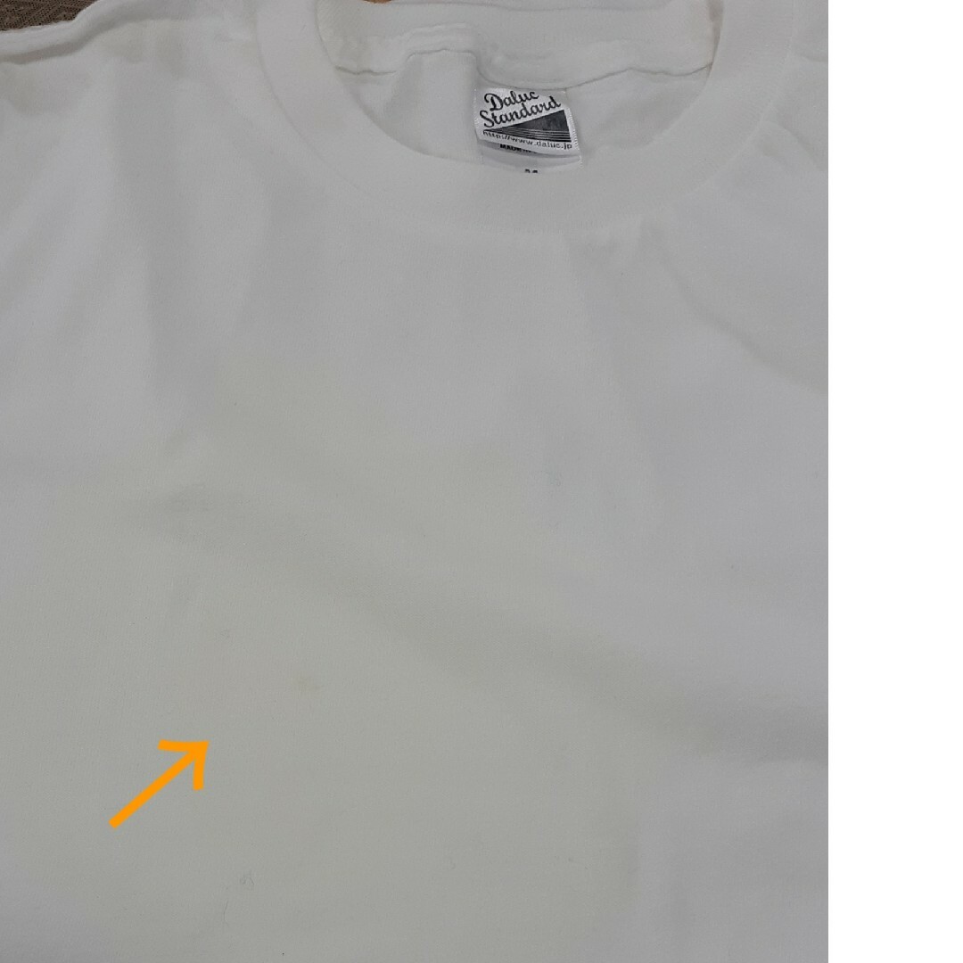 Daluc Standard 白 Tシャツ 半袖 M シミあり レディースのトップス(Tシャツ(半袖/袖なし))の商品写真