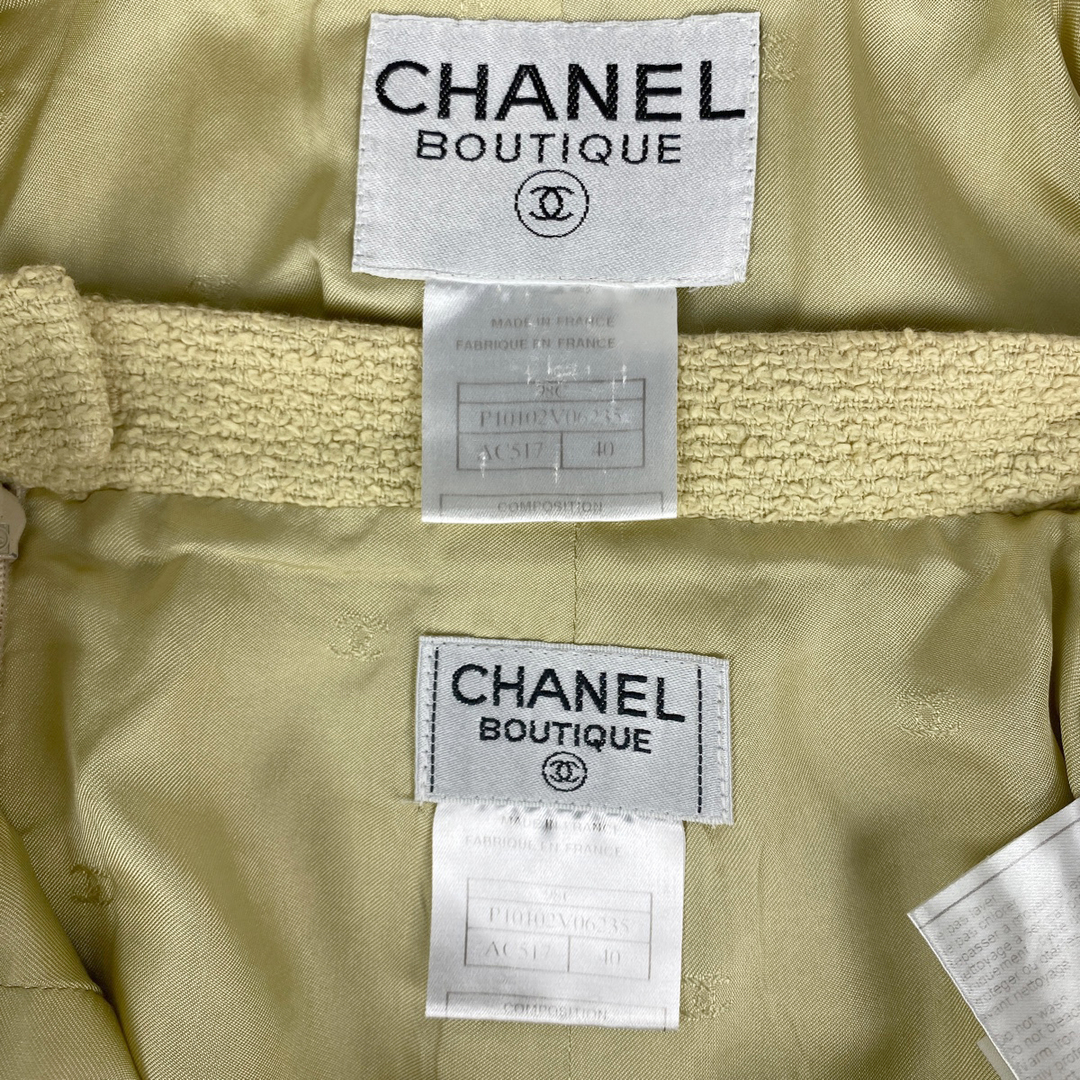CHANEL(シャネル)のシャネル ココマークボタン セットアップスーツ レディース 40 【中古】 レディースのスカート(ひざ丈スカート)の商品写真