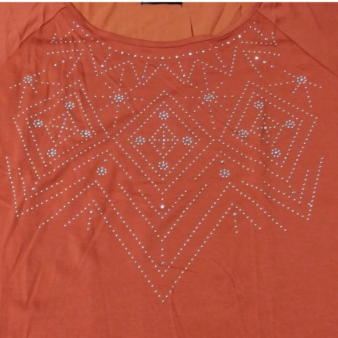 レディース　半袖トップス　スタッズ付き レディースのトップス(Tシャツ(半袖/袖なし))の商品写真