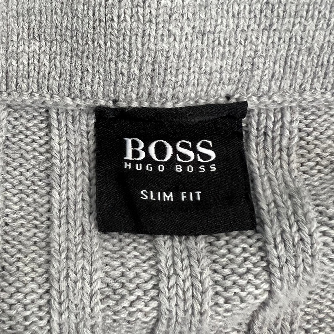 HUGO BOSS(ヒューゴボス)のヒューゴボス/HUGO BOSS カーディガン グレー Sサイズ 約5万円 メンズのトップス(カーディガン)の商品写真