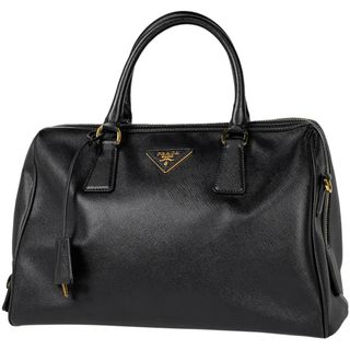 プラダ(PRADA)のプラダ ロゴプレート ハンドバッグ レディース 【中古】(ハンドバッグ)