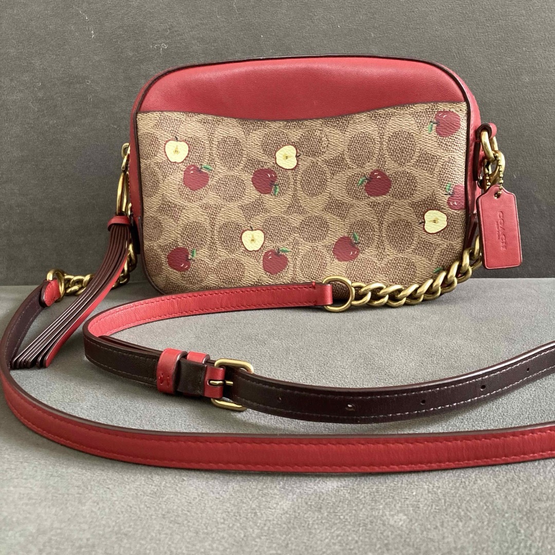 COACH(コーチ)のcoach コーチ　ショルダーバッグ　ブラウン　レッド　アップル　りんご　リンゴ レディースのバッグ(ショルダーバッグ)の商品写真