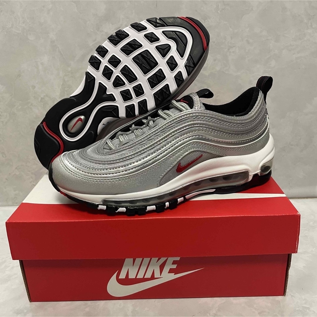 NIKE(ナイキ)の【新品】Nike GS AirMax 97 Silver Bullet 23.0 レディースの靴/シューズ(スニーカー)の商品写真