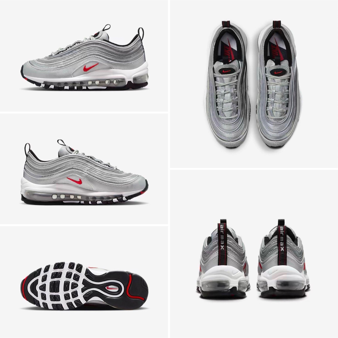 NIKE(ナイキ)の【新品】Nike GS AirMax 97 Silver Bullet 23.0 レディースの靴/シューズ(スニーカー)の商品写真