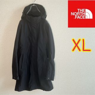 ザノースフェイス(THE NORTH FACE)のノースフェイス　マウンテンコート　ジップインジップ　ブラック　レディースXL(ナイロンジャケット)