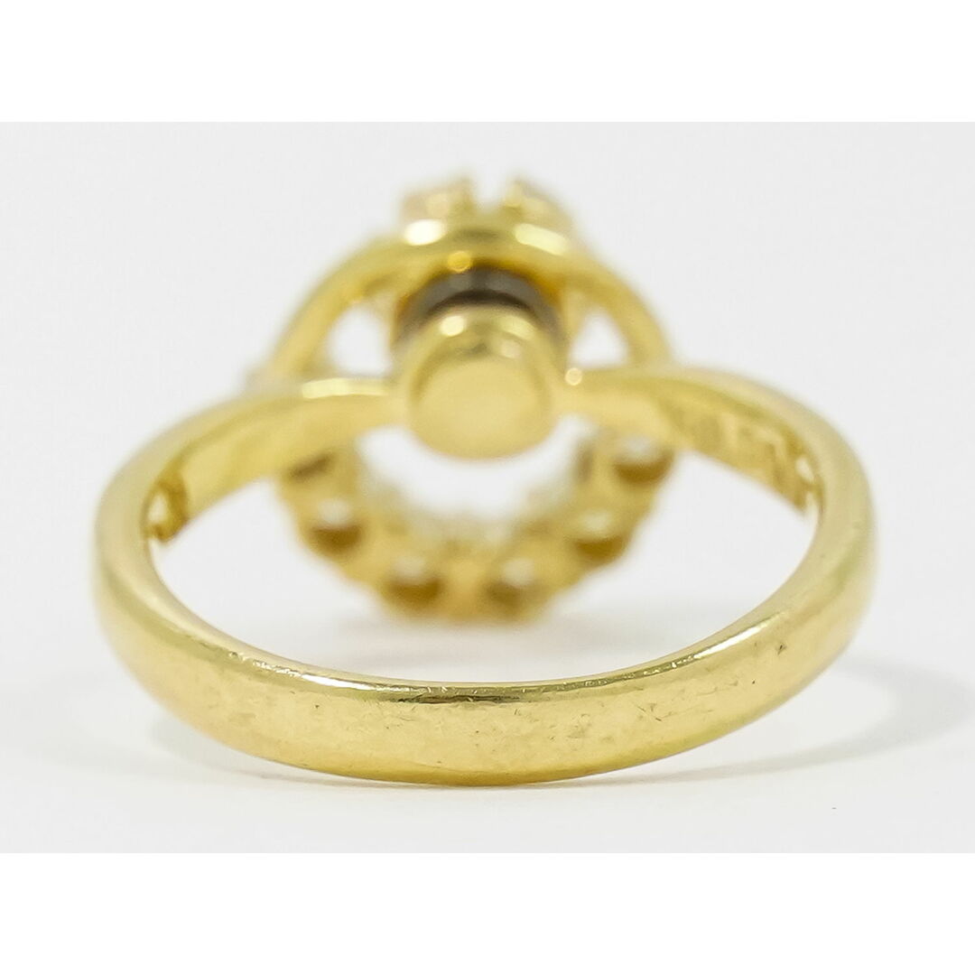 本物 ダイヤモンド 0.57ct K18 YG リング 指輪 11号 イエローゴールド ジュエリー アクセサリー 中古 レディースのアクセサリー(リング(指輪))の商品写真