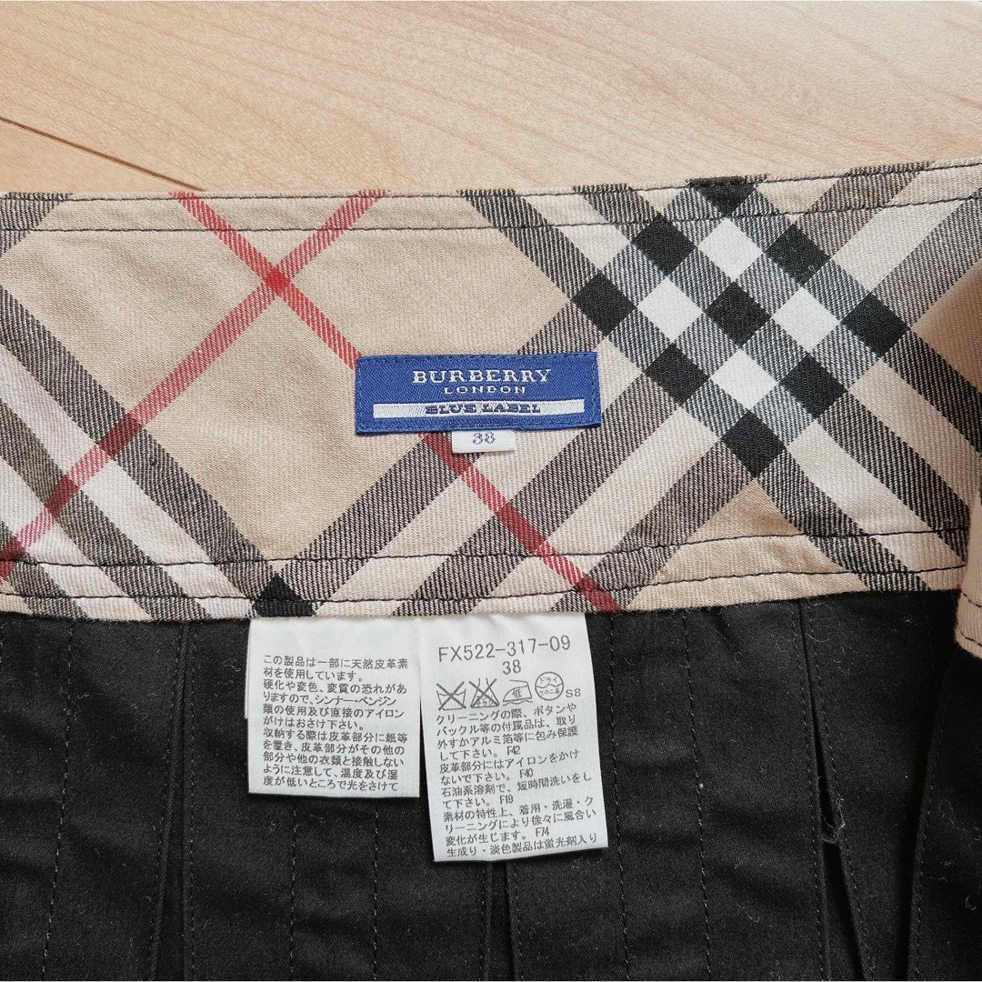 BURBERRY BLUE LABEL(バーバリーブルーレーベル)の【新品.タグ付き】♡バーバリーブルーレーベル♡箱ひだプリーツスカート♡ レディースのスカート(ミニスカート)の商品写真