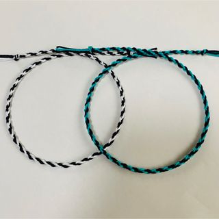 ハンドメイド　ミサンガ　2本セット(アンクレット)