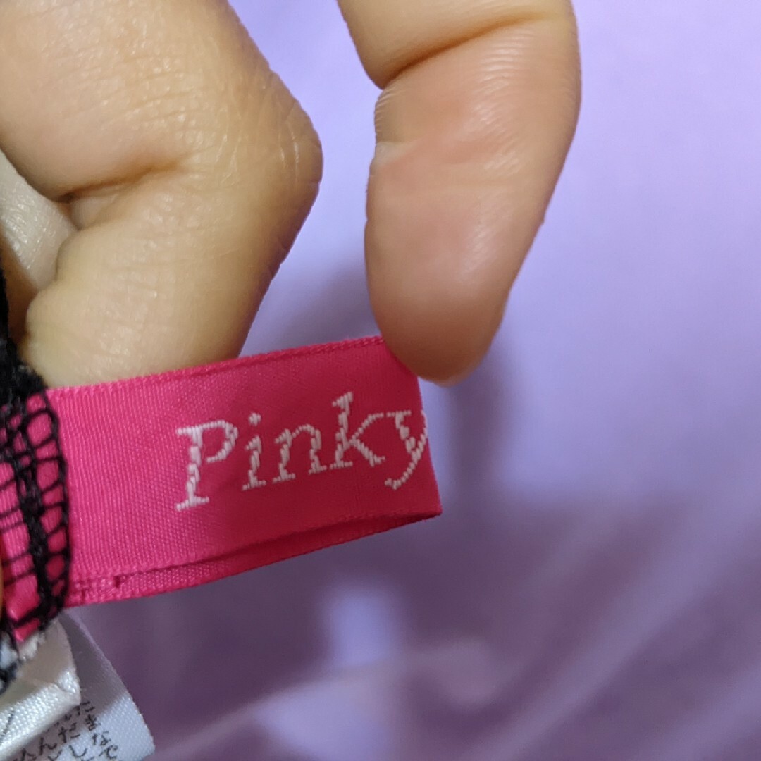 PinkyGirls(ピンキーガールズ)の訳あり　半袖　レディース　トップス　紫　丸襟　ピンキーガールズ　夏服 レディースのトップス(Tシャツ(半袖/袖なし))の商品写真