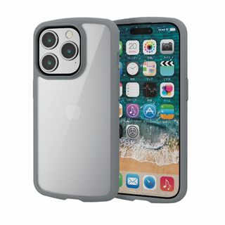 【色: グレー】エレコム iPhone15 Pro ケース TOUGH SLIM(その他)