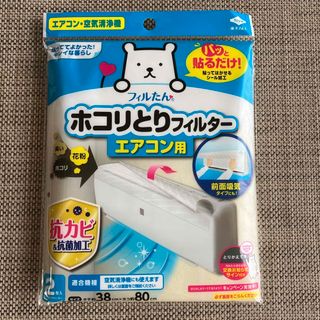 パッと貼るだけ ホコリとりフィルター エアコン用(2枚入)