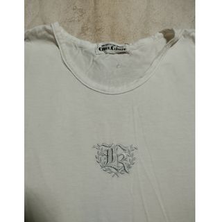 シマムラ(しまむら)のTシャツ　春夏　白Tシャツ　ワンポイント　格安　ユニセックス　古着　下北沢(Tシャツ(半袖/袖なし))