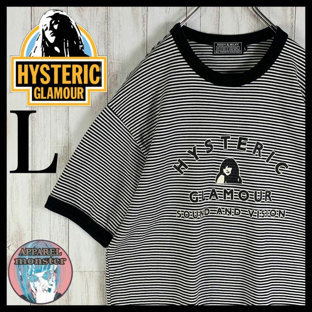 HYSTERIC GLAMOUR(ヒステリックグラマー)の【超絶希少モデル】ヒステリックグラマー ヒスガール 即完売 リンガーシャツ メンズのトップス(Tシャツ/カットソー(半袖/袖なし))の商品写真