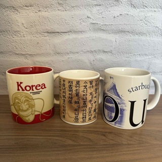 スターバックス(Starbucks)の未使用スタバ ご当地マグカップ 韓国３個セット(グラス/カップ)