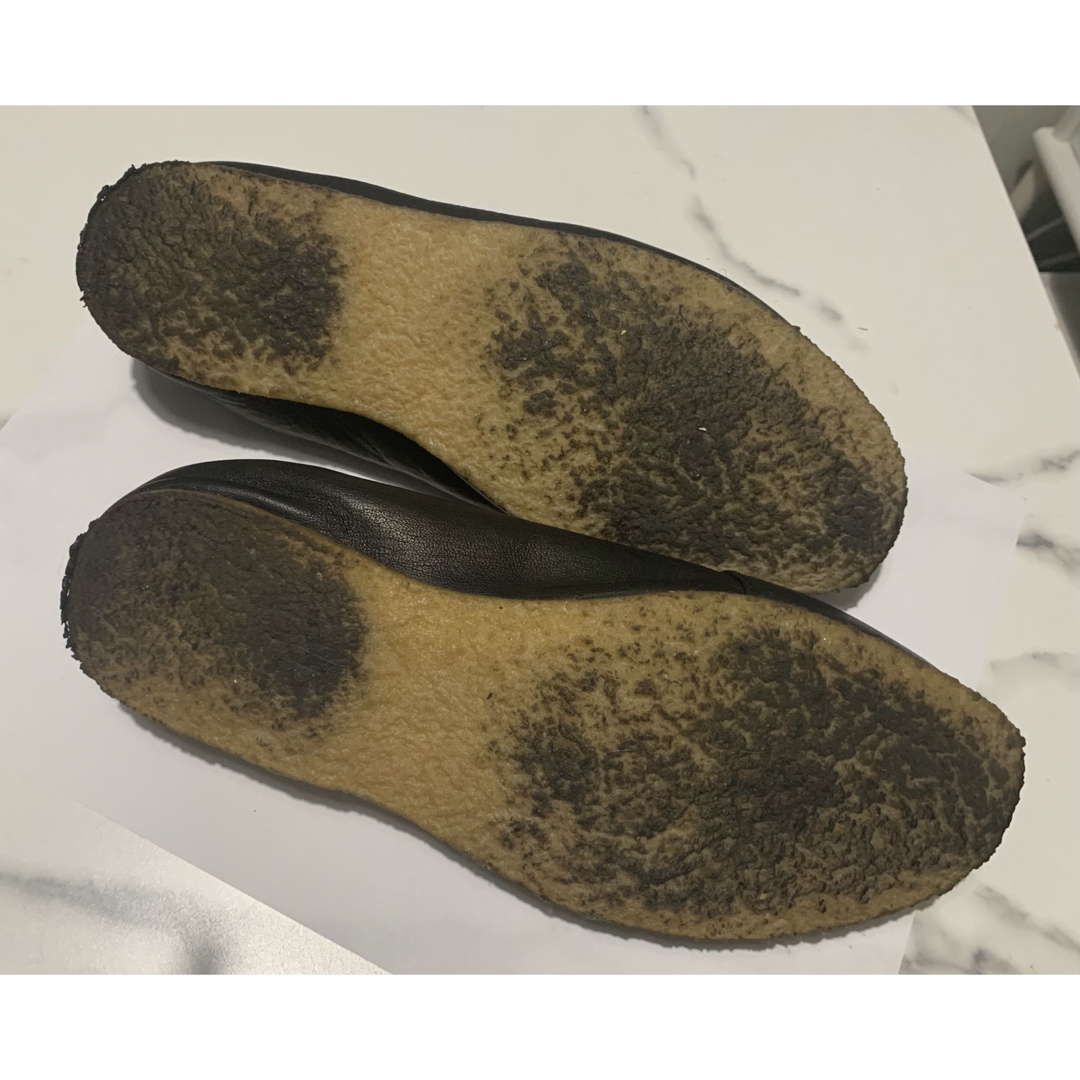 Punto Pigro(プントピグロ)のPuntoPigro レザー フラットシューズ  ブラック（ネロ）イタリア製 レディースの靴/シューズ(バレエシューズ)の商品写真